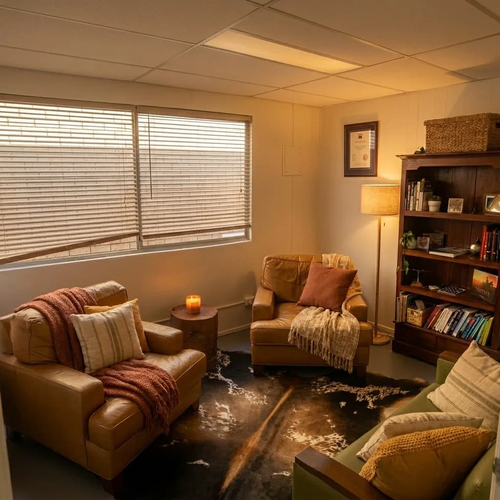 The Timber Therapy consultation room in Stafford, Brisbane