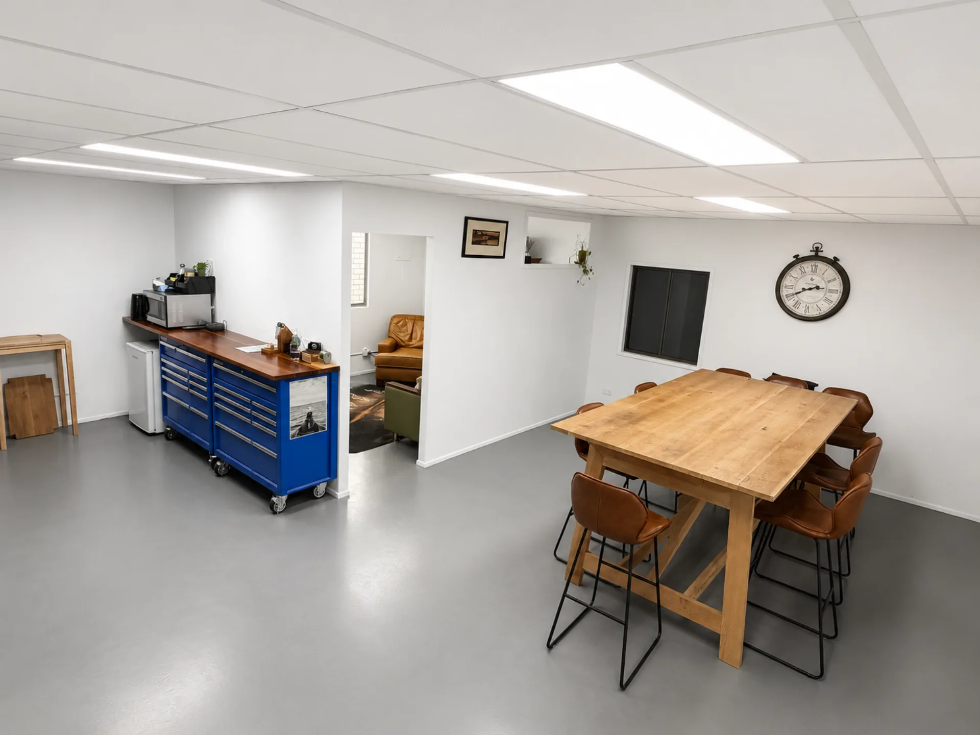 Matt Lewin in the Timber Therapy workshop and counselling space in Stafford